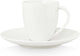 Tazza da caffè Vtwonen con piattino - bianco - porcellana - 100ml