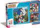 Puzzle clementoni puzzle super color quadrato sonic, 3x48st.
