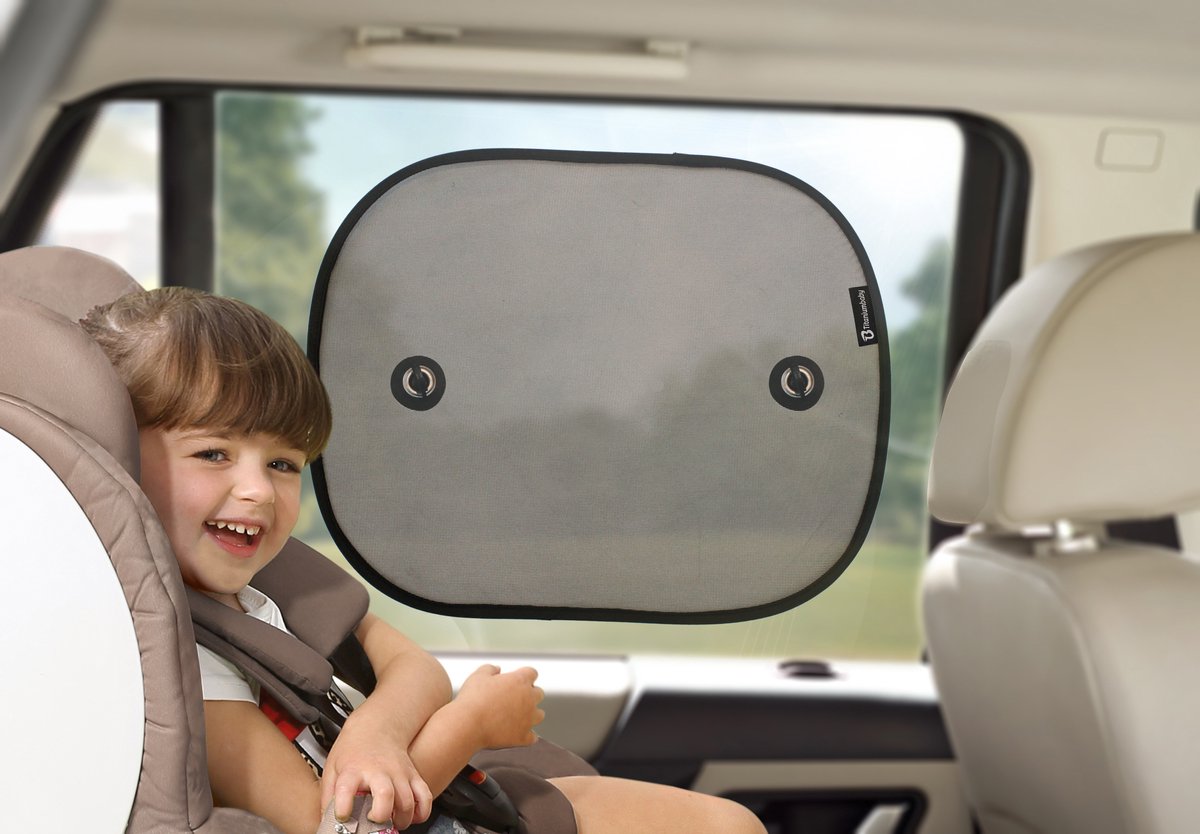 Parasoles universales Titanium baby de titanio para bebés con ventosa para ventanillas de coche
