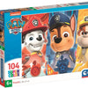 Clementoni legpuzzel super color paw patrol close up, 104st.