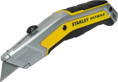 Serie Stanley fatmax - hoja trapezoidal retráctil - mango ergonómico - con 5 hojas de repuesto - interlock™