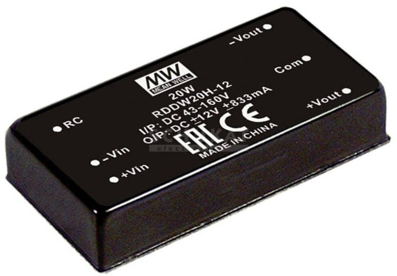 Convertitore DC DC MW Mean Well RDDW20F-15 666 MA 20 W Numero di uscite: 2 x contenuto 1 pezzo(i)