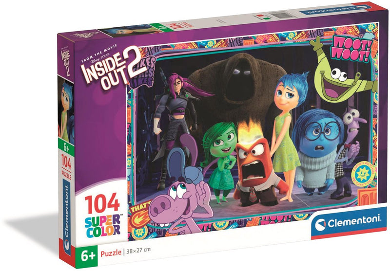 Clementoni - kinderpuzzel - 104 stukjes - inside out 2 - puzzel vanaf 6 jaar