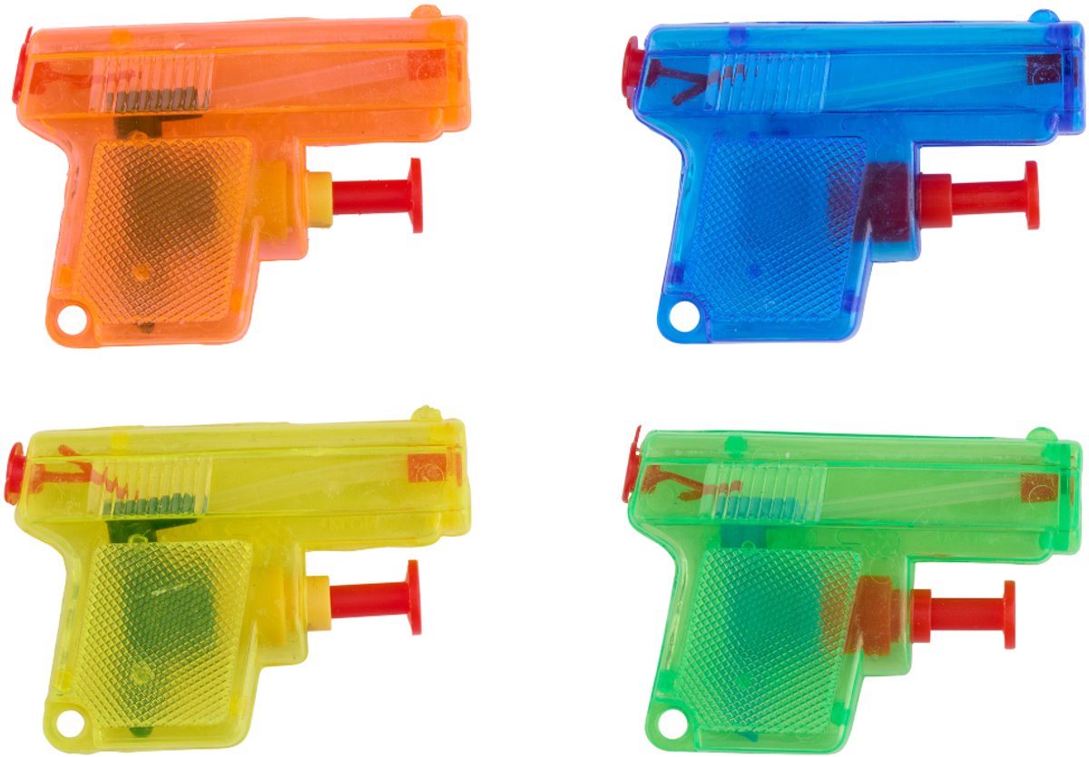 Eddy Toys mini pistola ad acqua per bambini - giocattoli da esterno - giochi d'acqua compatti - giocattoli estivi - 3+ anni - 1 colore casuale