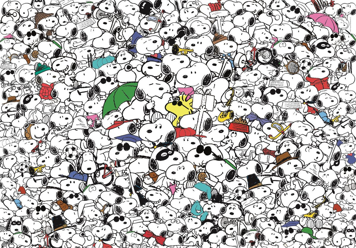 Clementoni Jigsaw Puzzle imposible de maní Snoopy, 1000.