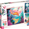 Clementoni puzzle puzzle Super Color Square Fantasy, 3x48st.