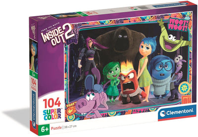 Clementoni - puzzle per bambini - 104 pezzi - inside out 2 - puzzle da 6 anni