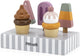 Polarb - helados de madera - 5 piezas - juguetes de madera a partir de 18 meses