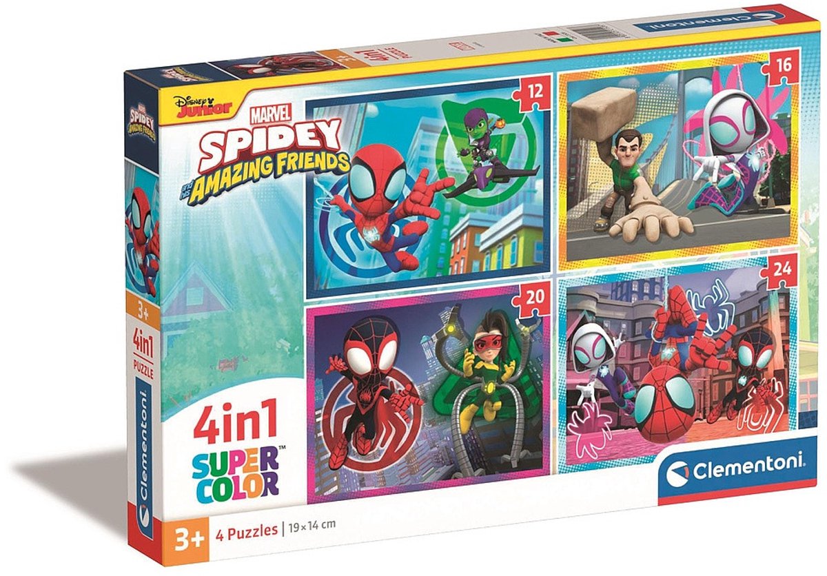 Clementoni Legzzel 4in1 Spidey y sus increíbles amigos