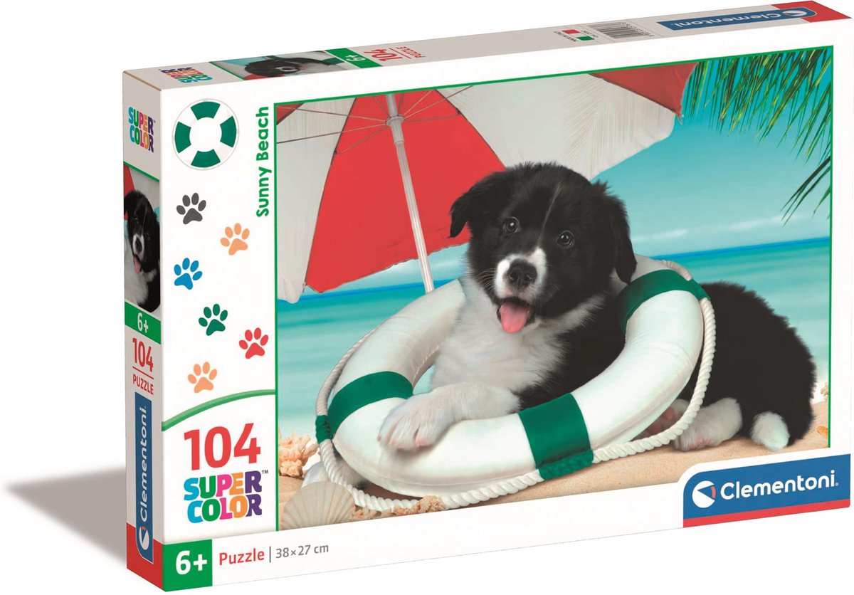 Clementoni - puzzel - 104 stukjes - fotografie dieren - kinderpuzzel - vanaf 6 jaar