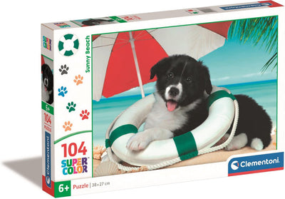 Clementoni - puzzle - 104 pezzi - animali fotografici - puzzle per bambini - dai 6 anni