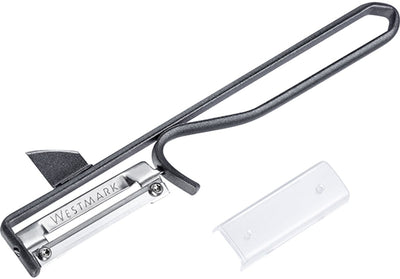 Pelapatate Westmark, 1 pezzo – pelapatate ergonomico in acciaio con lama in acciaio inossidabile – pelapatate universale per frutta e verdura – antracite, 10617770