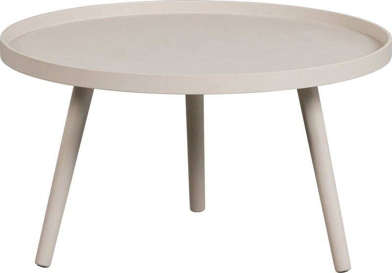 Mesa auxiliar Woood mesa l - madera - beige antiguo - 34x60x60