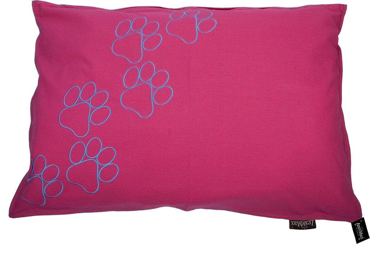 Cuscino per cani Lex max piedi felici rosa - 100 x 70 cm