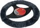 Coprivolante per auto Carpoint - pelle di pecora antracite - per volanti con diametro di 37-39 cm