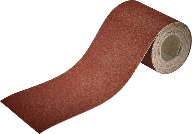 Wolfcraft - papel de lija para lijadora orbital grano 120 - rollo de papel de lija adhesivo madera metal - 5812000