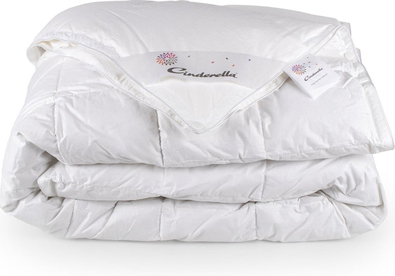 Cinderella soul dekbed 4-seizoenen - 2 persoons - luxe eendendons vulling - percale tijk - 260x220 cm