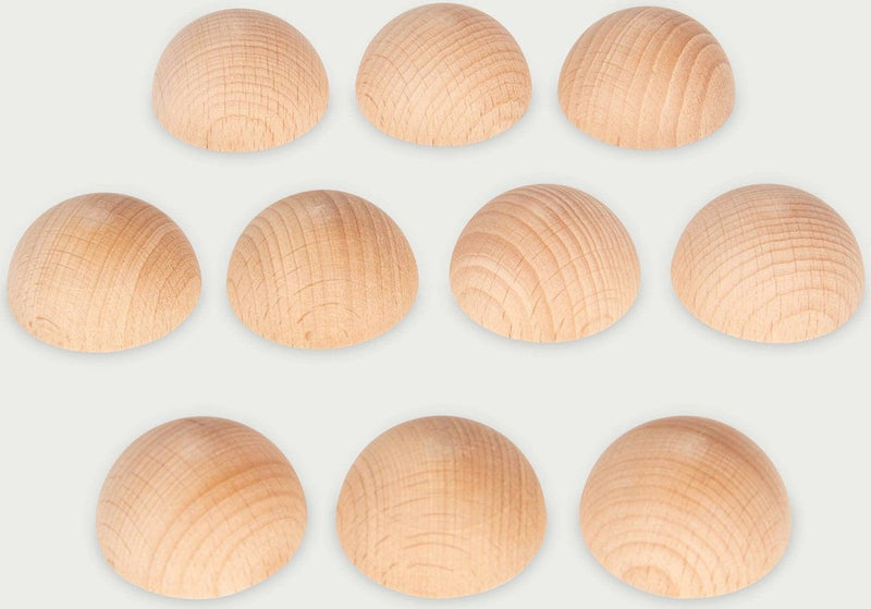 Tickit® semiesferas de madera natural