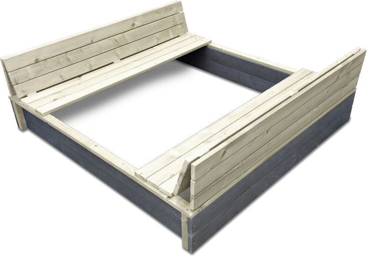 Exit Toys exit axent arenero de madera 136x132cm - arenero exterior - arenero infantil - madera FSC - jardín