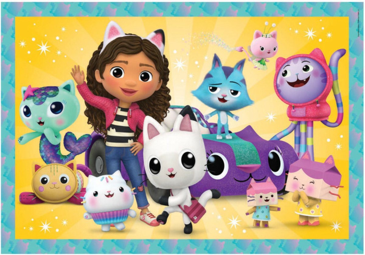 Clementoni Puzzle Super Color Maxi Gabby's Poppenhuis, 24 °.