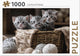 Puzzle Rebo - teneri gattini - 1000 pezzi - tema animali - da 12 anni