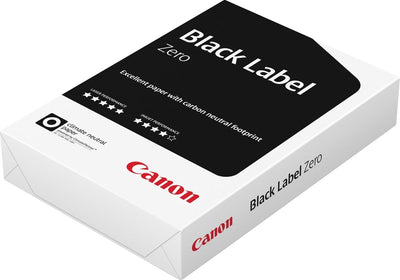 Papel de impresión para copias Canon - etiqueta negra cero - fsc - a4 - 80 gramos - 1 paquete de 500 hojas