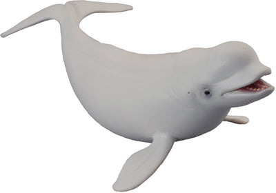 Statuetta Collecta - balena bianca - (l) - animali marini - dipinta a mano - miniatura