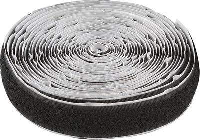 Creativ company Velcro hook and loop closure, self-adhesive, W: 20 mm, black, 5 m 1 roll