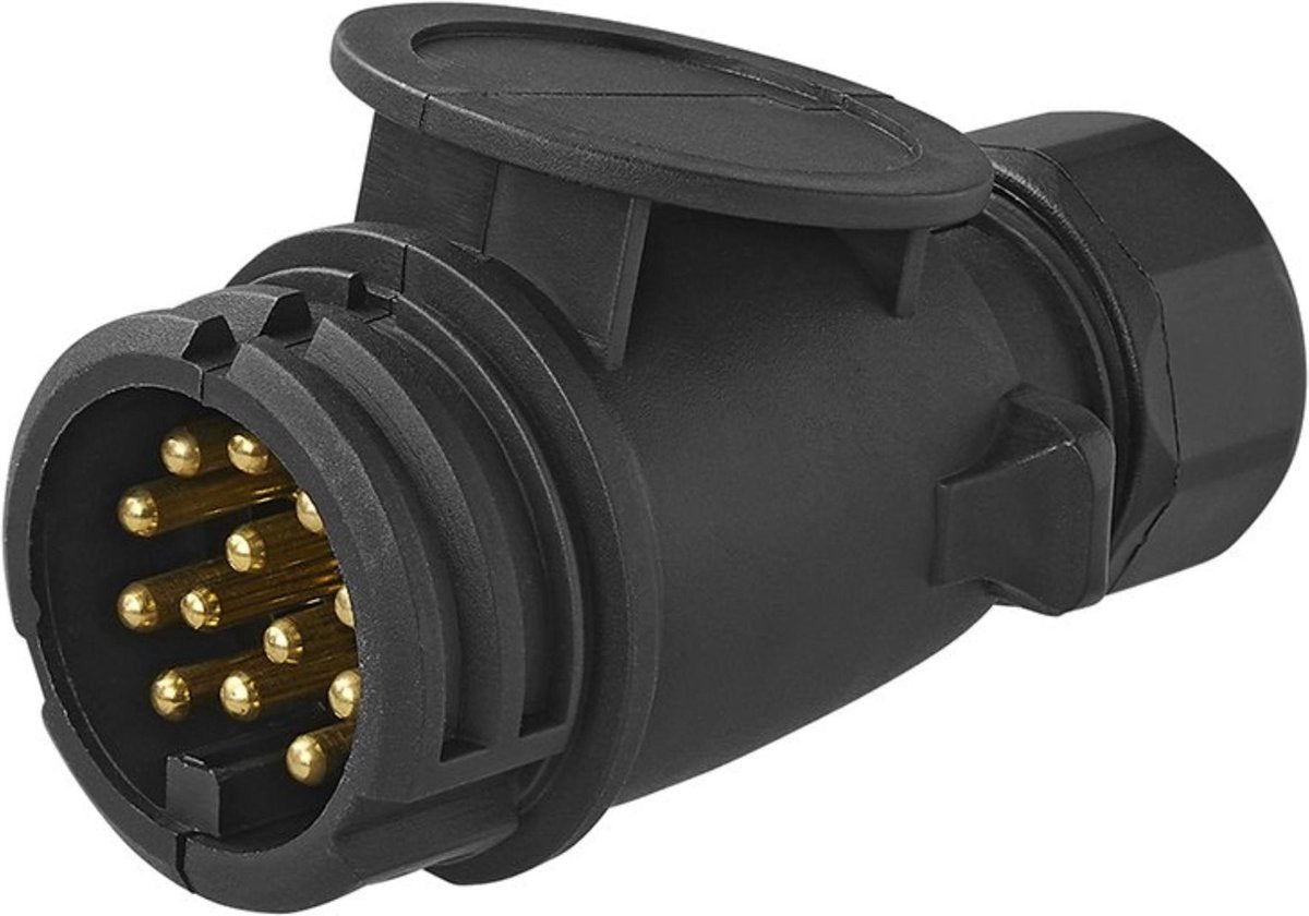 Proplus 13-polige stekker - direct plug-in - kunststof - zwart
