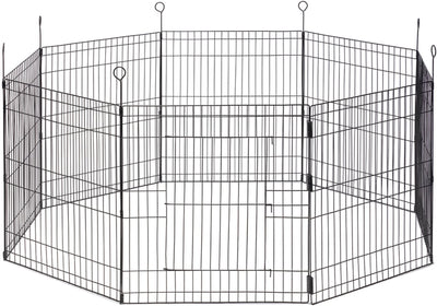 Recinto per conigli Beeztees simi - xl - recinto per roditori con porta - 8 pannelli - pannello 58x62 cm - diametro 155 cm
