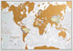 Mapas internacionales rasca el mundo® - Versión en inglés con acabado de lujo -