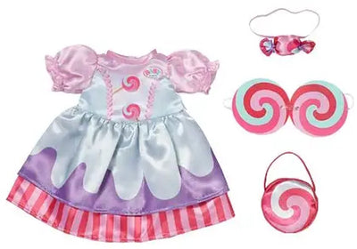 Vestido de caramelo para bebé nacido.