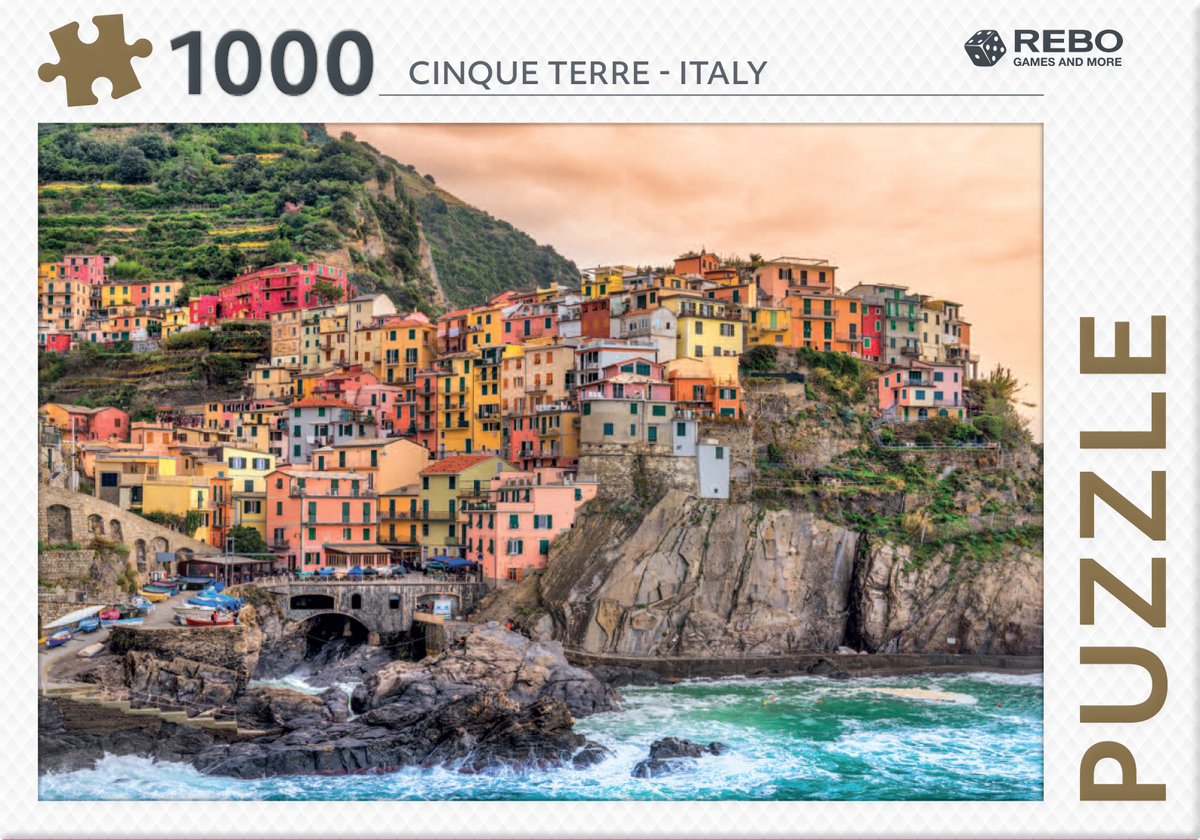 Puzzle Rebo Cinque Terre Italia 1000 pz