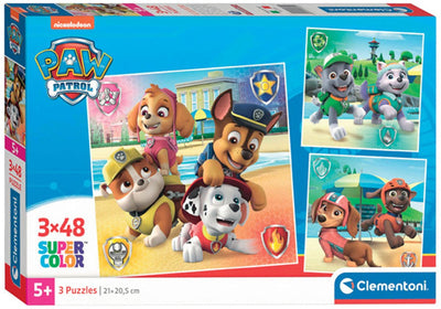 Clementoni puzzle puzzle Super Color Square Paw Patrol, 3x48st.