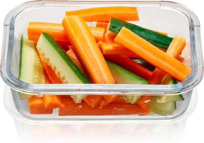 Recipiente para alimentos Gefu milo – 600 ml – rectangular – vidrio de borosilicato – hermético