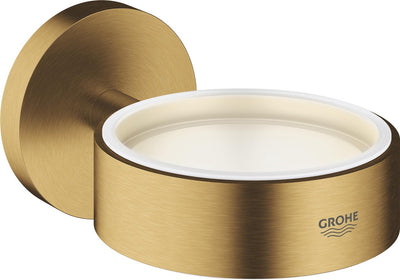 Grohe - essentials - holder for soap dispenser or glass - wall - cool sunrise brushed - matte gold