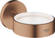 Soporte Grohe Essentials para dispensador de jabón o vaso - montaje en pared - oro atardecer (bronce mate)
