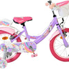 Bicicleta infantil Volare Unicorn - niña - 16 pulgadas - violeta - dos frenos de mano