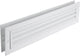 Rejilla de puerta Starx - 470 x 121 mm - aluminio - blanco