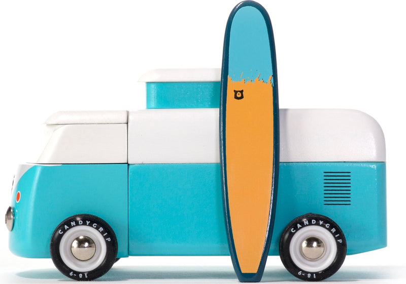 Candylab giocattoli americana: vw beach bus - ocean (bva319) 16,5x9,4x8,4cm, magnetico, in confezione regalo, 3+