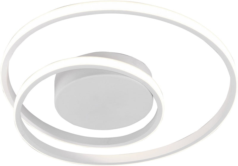 Rl vive tu luz realidad zibal - lámpara de techo - blanco mate - incl. 1x SMD 22 W - regulable con interruptor - no apto para atenuador externo - montaje en pared y techo