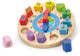 Vigatoys reloj rompecabezas viga toys® con formas geométricas