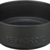 Trixie Be Nordic Food Bowl Dog Ceramic Rubber Black