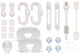 Dooky safety kit - set completo babyproof da 25 pezzi - casa a prova di bambino senza attrezzi