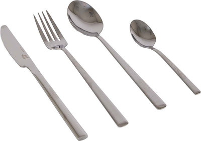 Bo-camp - set di posate - acciaio inossidabile - 16 pezzi - 4 persone - argento