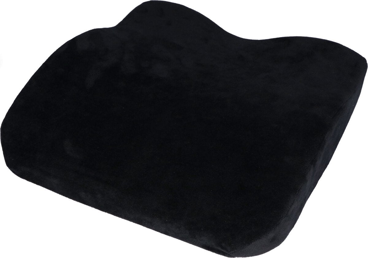 Carpoint auto zitkussen memory foam – ergonomisch – 39x39x9 cm – wasbare hoes – extra zitcomfort