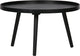 Mesa auxiliar Woood mesa l - madera - negro - 34xø60