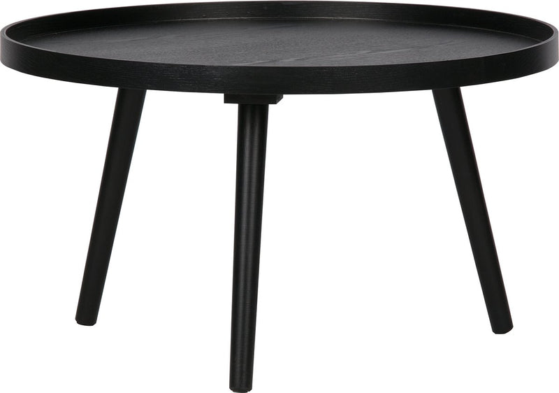 Mesa auxiliar Woood mesa l - madera - negro - 34xø60