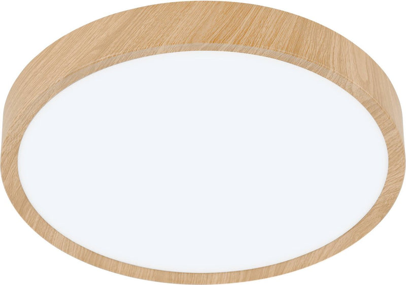 Lampada da soffitto Eglo musurita - bagno - LED - ø 34 cm - aspetto legno naturale
