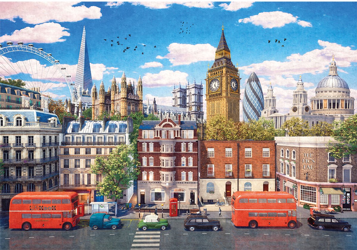 Gibsons - strade di londra (di dominic davison) - 500 pezzi 48×34 cm (l×a) - puzzle per adulti